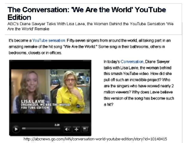 Screen shot: Diane Sawyer interview online, March 19, 2010